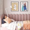 Ver imagem 2 de Cabeceira Modulada Estofada Adesiva Nuvem 2 Módulos 60x20cm Rosa