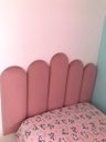 Ver imagem 4 de Cabeceira Modulada Estofada Adesiva Nuvem 2 Módulos 60x20cm Rosa