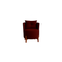 Ver imagem 1 de Poltrona Orgânica Curva Luna Veludo Bordô  - Montanaris Decor