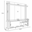 Ver imagem 4 de Estante Home Theater Trinus Cinamomo Off White com Aparador Fiero Off White Cinamomo - Hb Móveis