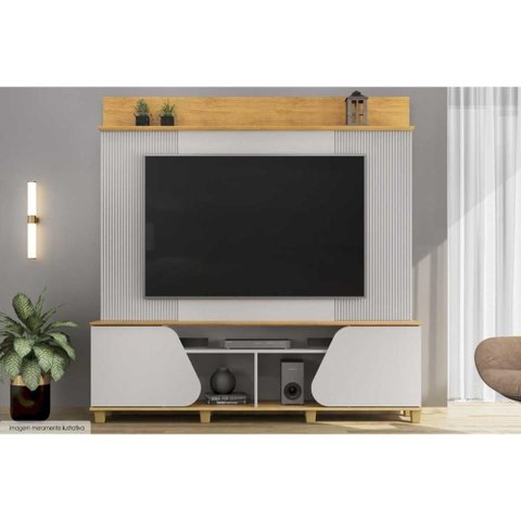 Home P/ Tv até 70 Pol Henry C/ 2 Porta 182x184cm Bali/cedro - Dj Móveis
