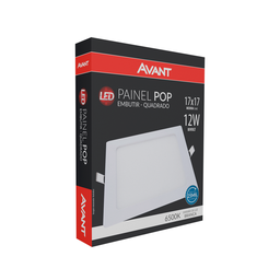 Plafon Led Avant Embutir Quadrado 12w 6500k Bivolt 17x17 cm - 3