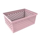 Ver imagem 1 de Caixa Organizadora Rosa Crippa Cesto Médio Retangular Escritório Banheiro Closet