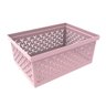 Caixa Organizadora Rosa Crippa Cesto Médio Retangular Escritório Banheiro Closet - 1