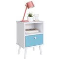 Ver imagem 4 de Mesa de Cabeceira Infantil 1 Gaveta Quarto Branco