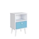 Ver imagem 2 de Mesa de Cabeceira Infantil 1 Gaveta Quarto Branco
