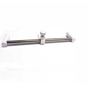 Aparador de Vidro para Sacada 35cm Aço Inox