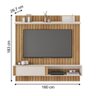 Painel Suspenso Ripado Tvs 65 Polegadas Buriti Off White - 4