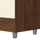 Ver imagem 2 de Guarda Roupa Solteiro 103cm com Espelho Ideal Imbuia/champanhe - Vila Rica
