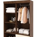 Ver mais imagens de Guarda Roupa Solteiro 103cm com Espelho Ideal Imbuia/champanhe - Vila Rica