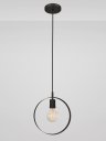 Ver imagem 2 de Pendente Luminária Teto Círculo Anel Sala Cozinha Mesa Preto