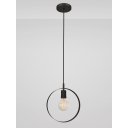 Ver imagem 2 de Pendente Luminária Teto Círculo Anel Sala Cozinha Mesa Preto