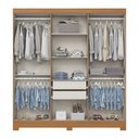 Ver imagem 3 de Guarda Roupa Roupeiro Casal Leonard B368 Briz 6 Portas 2 Gavetas Cinamomo Off White Henn