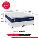 Ver imagem 4 de Cama Box Queen + Colchão Comfort Class Pillow Top 158x198cm Azul/suede Branco