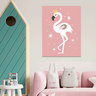 Plaquinha Decorativa Adesivada Infantil Flamingo SEM MOLDURA - 30x40cm - 1