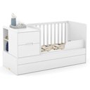 Ver imagem 3 de Berço Americano Multifuncional Formare Branco Acetinado - Matic e Guarda Roupa Casal Americano 6