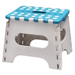 Banqueta Multiuso Dobrável Azul - Buba - 1