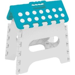 Banqueta Multiuso Dobrável Azul - Buba - 2