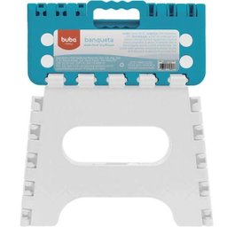 Banqueta Multiuso Dobrável Azul - Buba - 3