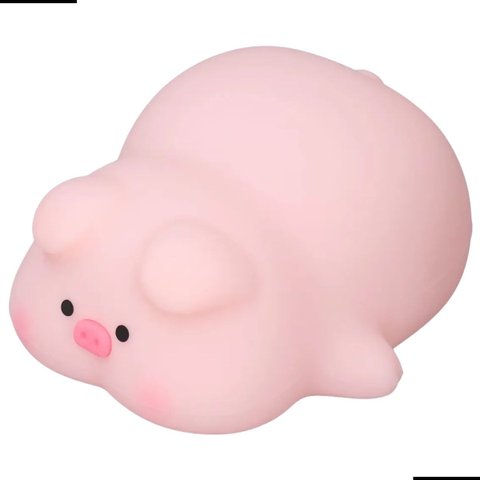 Luminária Abajur Led Porquinho Pet Recarregável Rgb Silicone Infantil Luz Noturna Touch Usb