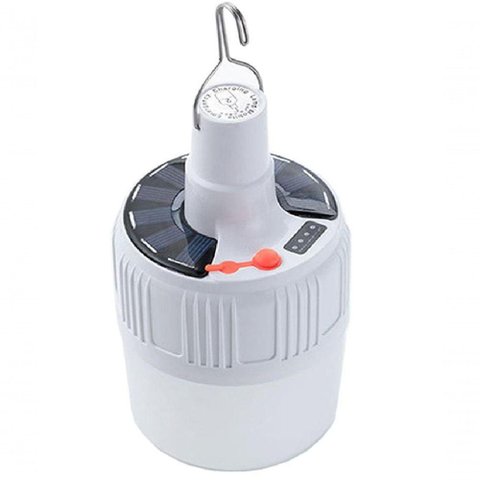 Lâmpada de Emergência Portatil Solar C- Bateria para Acampamento Pesca