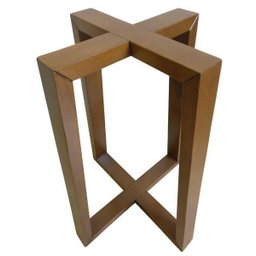 Base Ametista de Madeira 60x60cm Mesa Sala Jantar até 120x90 - 1