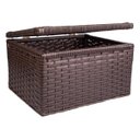 Ver imagem 1 de Baú Cesto Caixa Organizadora Fibra Sintética 27x20x17 Argila