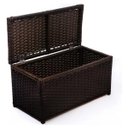 Ver imagem 2 de Baú Cesto Caixa Organizadora Fibra Sintética 68x40x40 Argila