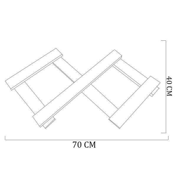 Cabideiro De Parede Sanfona Madeirado Em Mdf - 4