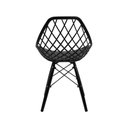 Ver imagem 6 de Conjunto Mesa Redonda Eames Black 90cm + 4 Cadeiras Kaila Dsw Sala Cozinha Jantar La Mobilia