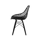Ver imagem 5 de Conjunto Mesa Redonda Eames Black 90cm + 4 Cadeiras Kaila Dsw Sala Cozinha Jantar La Mobilia