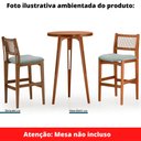 Ver imagem 4 de Banqueta Los Ozki Madeira Eucalipto Cedro Tecido 283C Corda Redonda Canela