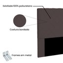 Ver imagem 4 de Cabeceira King 1,95m Esmeralda Suede - Pallazio - Marrom Café