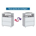 Ver imagem 3 de Mesa de Cabeceira Solteiro Campeche c/ 2 Gavetas Off White - Henn