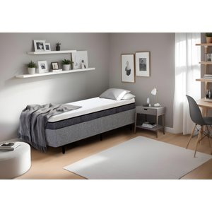 Cama Fastbox Solteirão Serenelife - Tecido Alpha 56
