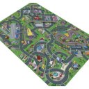 Ver imagem 1 de Pista Tapete em Lona para Carrinhos Miniatura Grande Cidade Trilhos Viaduto 120x180cm