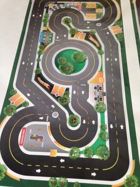 Tapete Jogo Divertido Educativo Pista De Carrinho Infantil