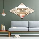 Ver imagem 4 de Espelho Abstrato 7 Peças Decorativo em Acrílico P