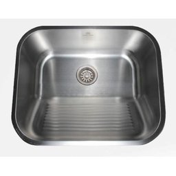 Tanque para Lavanderia de Aço Inoxidável Escovado com Ralo - 7