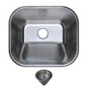 Ver imagem 4 de Tanque para Lavanderia de Aço Inoxidável Escovado com Ralo