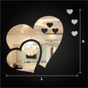 Ver imagem 3 de Kit 5 Corações Coração Espelho Decorar Decoração Sala Quarto