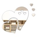 Ver imagem 1 de Kit 5 Corações Coração Espelho Decorar Decoração Sala Quarto