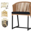 Ver imagem 4 de Mesa e 6 Cadeiras e Noronha Preto E12 Trama Original Terra Cota