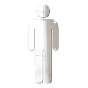 Ver imagem 6 de Placa Indicativa de Sinalização Banheiro Acrílico Espelhado