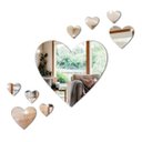 Ver imagem 1 de Kit com 9 Espelho Decorativo Coração Quarto Sala M