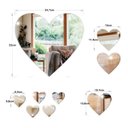 Ver imagem 3 de Kit com 9 Espelho Decorativo Coração Quarto Sala M