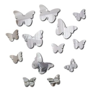 Espelho Decorativo 26 Borboletas Acrílico Sacada Quarto Sala