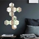 Ver imagem 3 de Espelho em Acrilico Decorativo Hexagonal Kit com 10 Peças