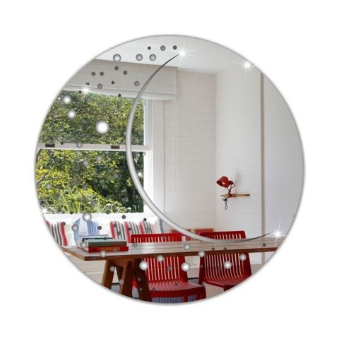 Espelho Decorativo Acrílico Sala Quarto Mandala Redondo 30cm