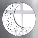 Ver imagem 2 de Espelho Decorativo Acrílico Sala Quarto Mandala Redondo 30cm